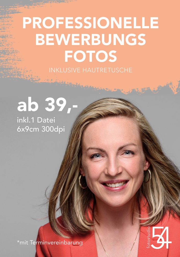 Aktion: Professionenne Bewerbungsfotos